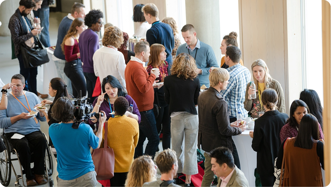 ICSC event attendees networking